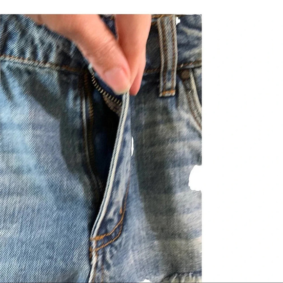BP distressed high rise jean shorts size 27 - Picture 7 of 8